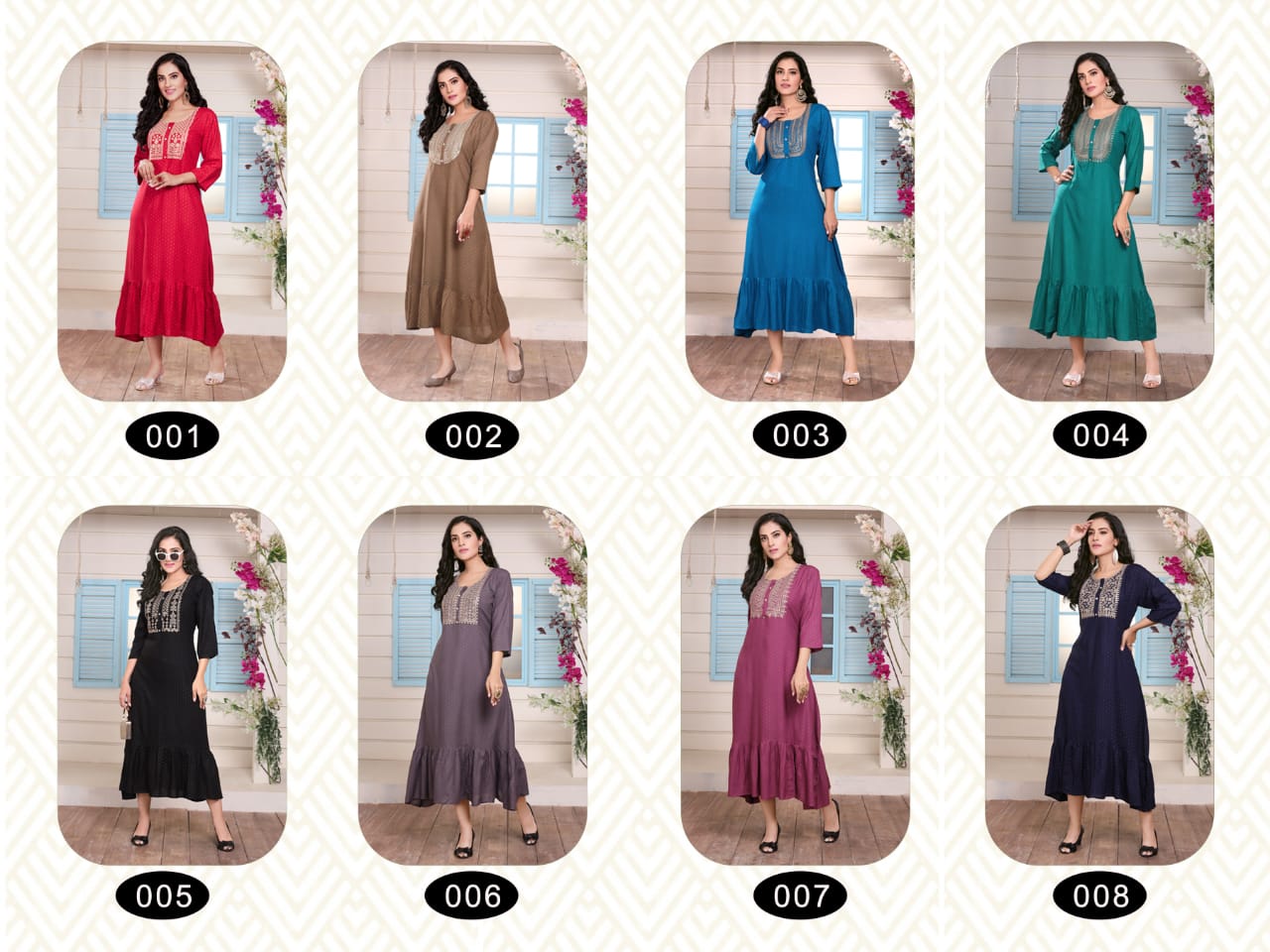 Master Candid Heavy Rayon Fancy Designer Latest Designer Kurti Collection